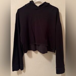 Nike Women's Black Cropped Sweatshirt